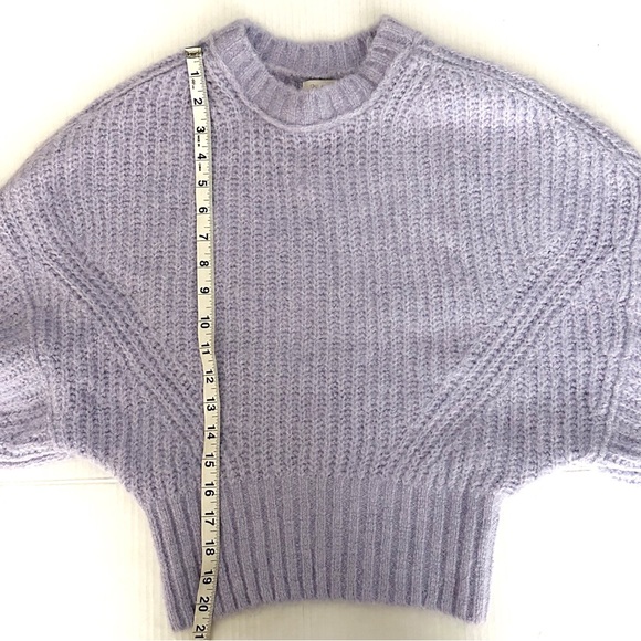Anthropologie Pilcro Sweater Crew Neck Women Purple The Blake Slouchy XS NWT - Picture 11 of 12